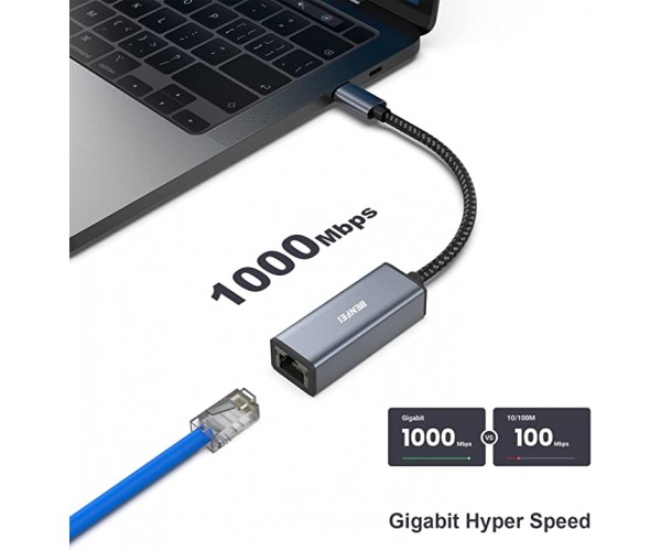 Adaptateur Usb C Vers Ethernet Benfei Equinoxe Informatique