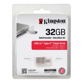 Clé USB 3.1 et USB Type C 32 Go Kingston - DTDUO3C/32GB