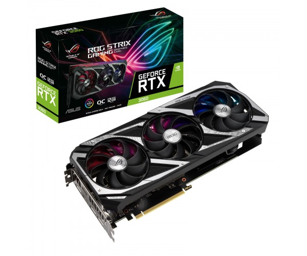 Carte Graphique NVIDIA GeForce RTX 3060 - référence : ROG-STRIX-RTX3060-O12G-GAMING Carte Graphique NVIDIA GeForce RTX 3060 - référence : ROG-STRIX-RTX3060-O12G-GAMING