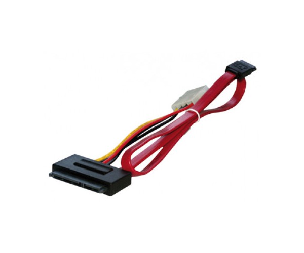 MCL Câble SATA interne avec alimentation molex mâle - 0.3m *MC553-0.3M *