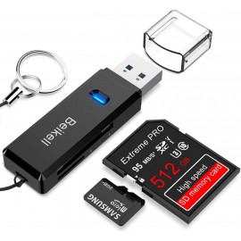 Lecteur de Carte mémoire, BENFEI 4 in 1 USB-C vers SD Adaptateur