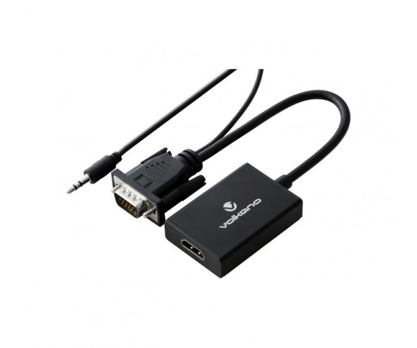 Adaptateur VGA vers HDMI avec audio Male Convertisseur VGA vers femelle HDMI  Ordinateur portable vers téléviseur
