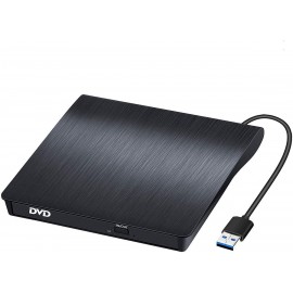 Lecteur & Graveur de DVD/CD externe USB 3.1 Type C - Noir & Blanc - Trademos