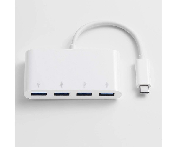 Adaptateur USB HUB 4 Ports multiprise USB 3.0 Prise pour MacBook iMac PC  Noir