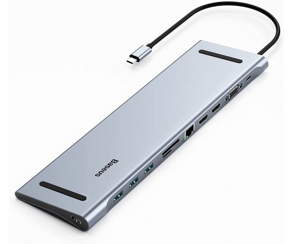 NOVOO Hub USB C 8 en 1 Adaptateur 100 W PD Giga Ethernet vers USB