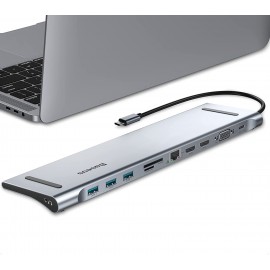 Station d'accueil USB C à double moniteur pour MacBook Pro Air, Triple  affichage 4K