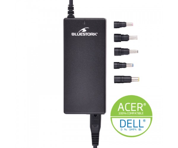 Chargeur secteur Bluestork 90 watts pour PC portable Acer/Dell