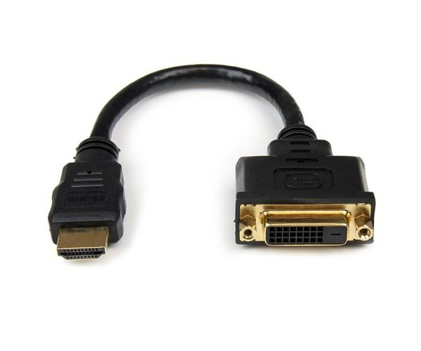 Câble adaptateur vidéo HDMI vers DVI-D de 20 cm - HDMI mâle vers