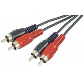 Câble Double Jack 3.5 mm Longueur 1m noir Connecteur Audio - Amahousse -  Montage et connectique PC - Achat & prix
