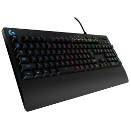 Clavier Logitech G213 Prodigy Gamin rétro-éclairage RVB -résistant aux éclaboussures (AZERTY, Français)