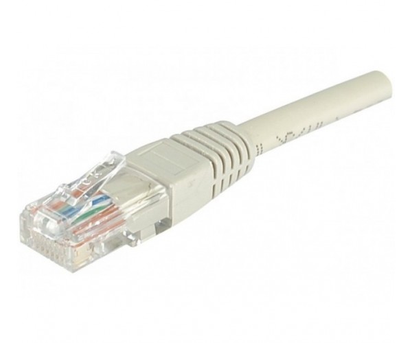 Cordon RJ45 catégorie 6 U/UTP gris - 5 m